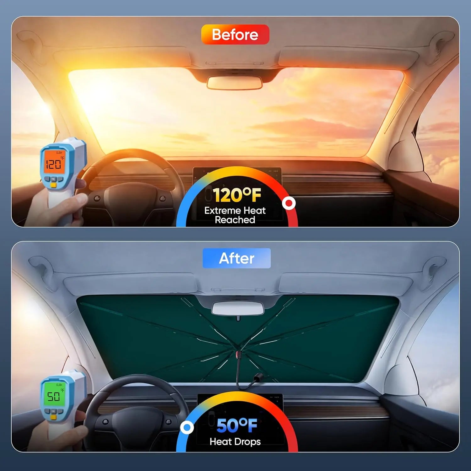 SunBlock Pro™ Automatic Windshield Cover