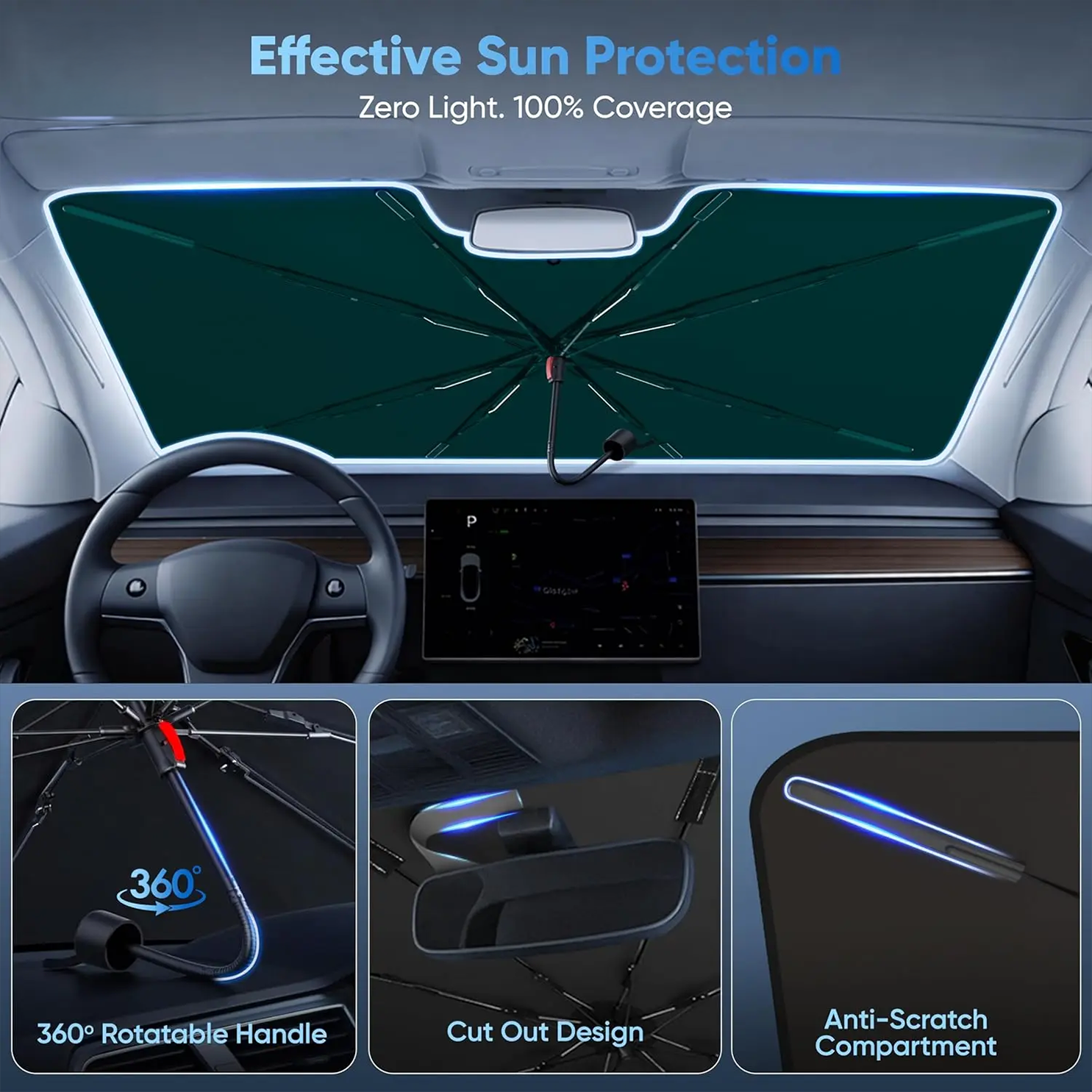 SunBlock Pro™ Automatic Windshield Cover